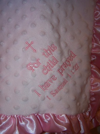 For This Child I Have Prayed Pink Blanket For This Child I Have Prayed Pink Blanket